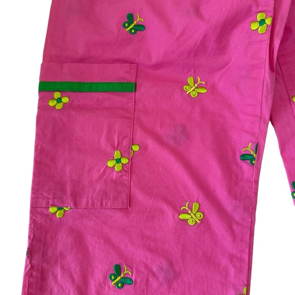 Lilly Pulitzer White label capris in size 2. EUC. Pink with embroidered detail. - Picture 8 of 14